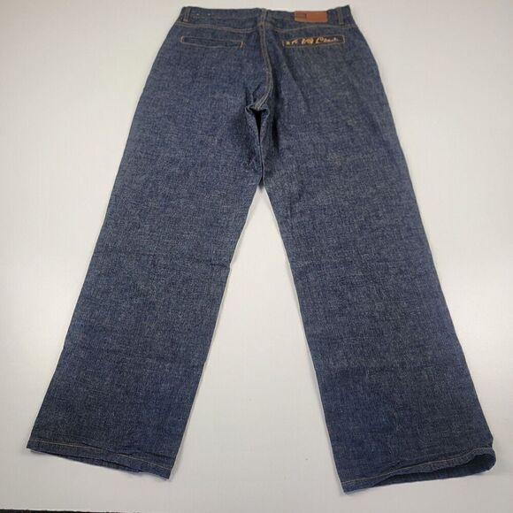 Vintage Y2K Ecko Untld Jeans Mens 34x30 Baggy Wide Leg Grunge Jnco Style Hip Hop - Picture 1 of 11